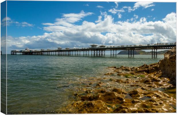 Llandudno Pier Canvas Print by Bob Must