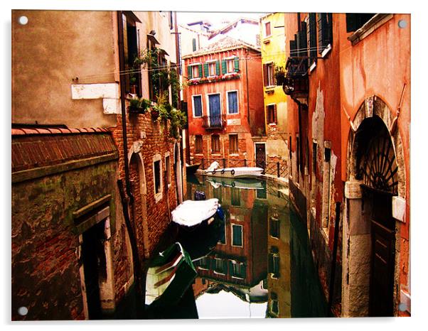 Venetian Backwater Acrylic by Ed Harrison