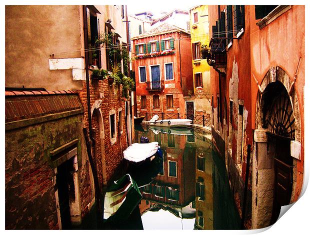 Venetian Backwater Print by Ed Harrison