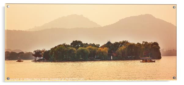 Xiaoying Island West Lake Hangzhou Zhejiang China Acrylic by William Perry