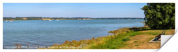 Stour Estuary in Manningtree, Essex Print by Chris Dorney