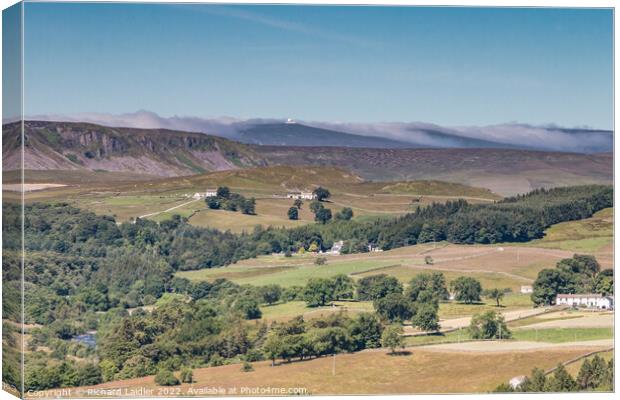 Cloud Inversion, Great Dun Fell, North Pennines Canvas Print by Richard Laidler