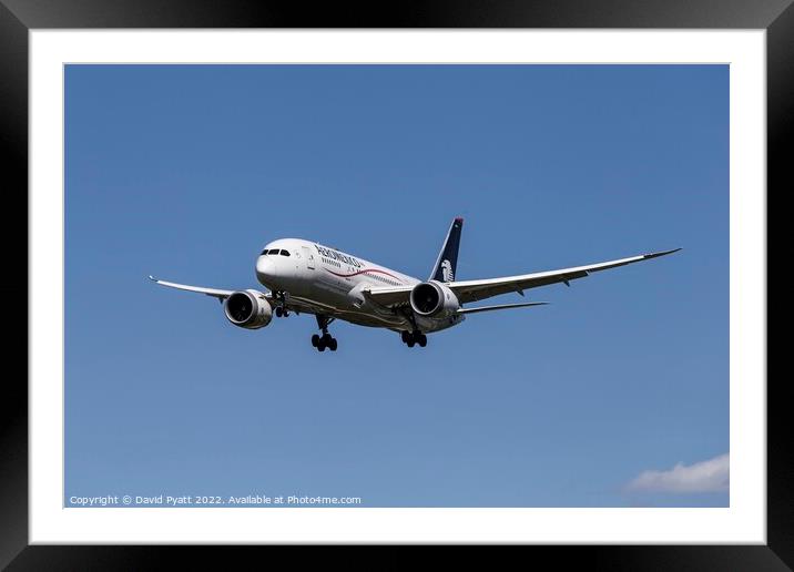 AeroMexico Boeing 787-8 Framed Mounted Print by David Pyatt