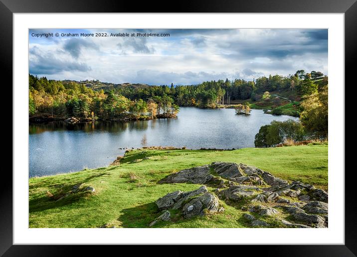 Tarn Hows Framed Mounted Print by Graham Moore