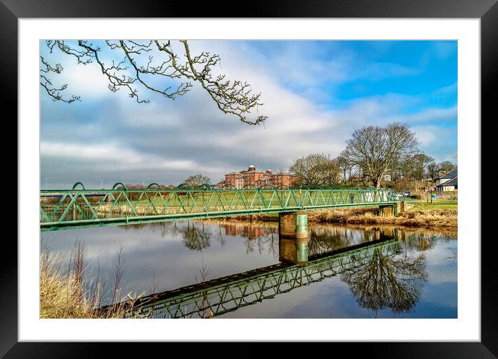 Low Green Bridge  Framed Mounted Print by Valerie Paterson