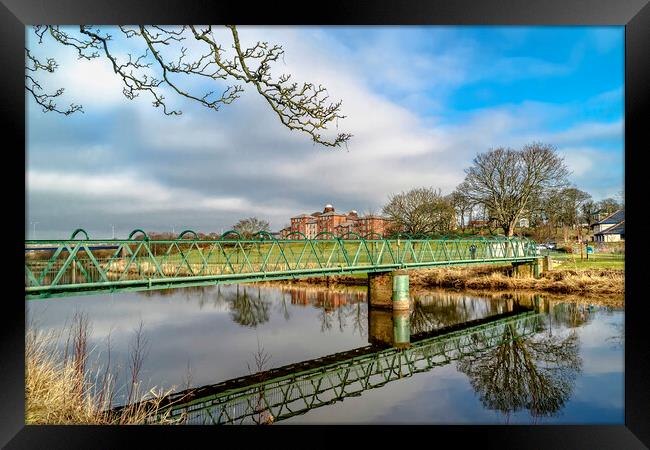 Low Green Bridge  Framed Print by Valerie Paterson