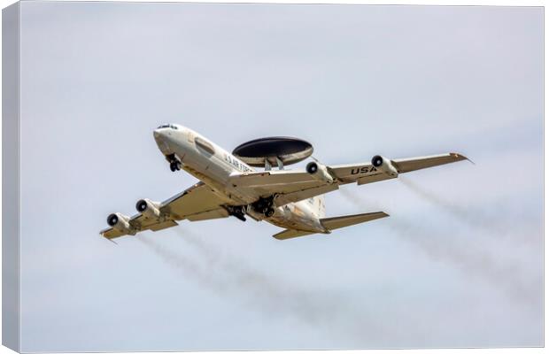 USAF Boeing E-3B Sentry Canvas Print by Derek Beattie