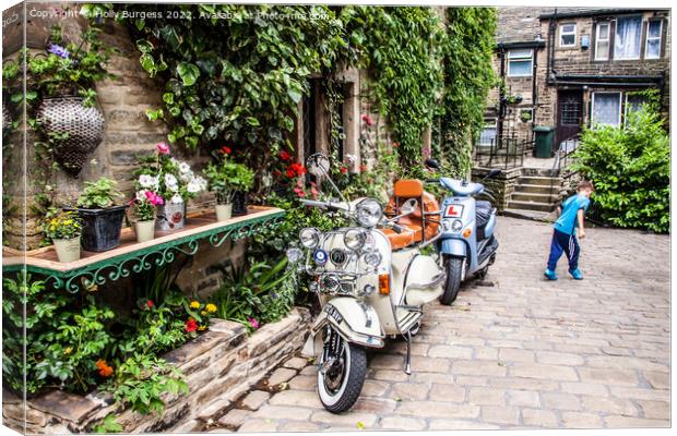 'Nostalgic Sixties Soiree in Tranquil Haworth' Yor Canvas Print by Holly Burgess