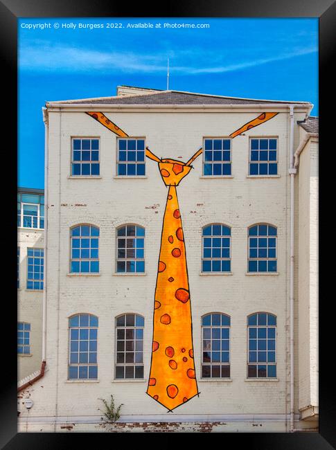 Towering Tie Graffiti, Birmingham Framed Print by Holly Burgess