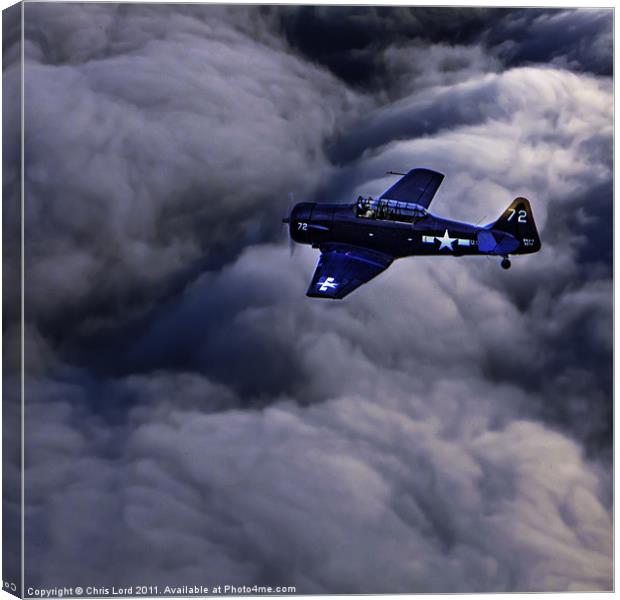 North American Aviation T-6 Texan Canvas Print by Chris Lord