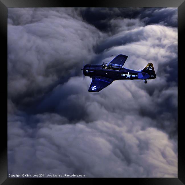 North American Aviation T-6 Texan Framed Print by Chris Lord