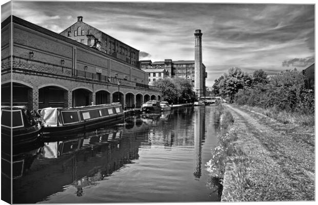 Huddersfield Broad Canal and Turnbridge Mill Canvas Print by Darren Galpin