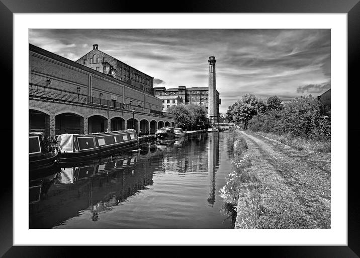 Huddersfield Broad Canal and Turnbridge Mill Framed Mounted Print by Darren Galpin