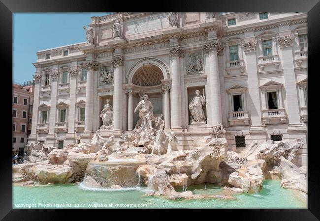 The Trevi Fountain Framed Print by Rob Hawkins