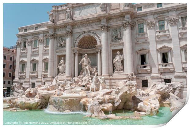 The Trevi Fountain Print by Rob Hawkins
