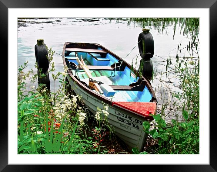 row boat   Framed Mounted Print by Stephanie Moore