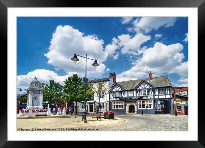 Pontefract Town Centre Framed Mounted Print by Alison Chambers