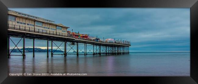 Paignton pier panorama  Framed Print by Ian Stone