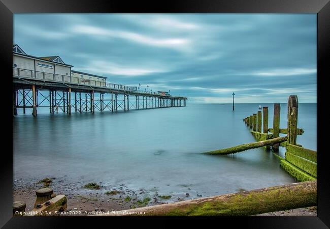 Tranquil Teignmouth at Twilight Framed Print by Ian Stone