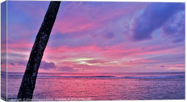 Rarotongan Sunset Canvas Print by Errol D'Souza
