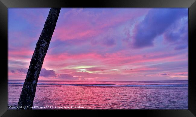 Rarotongan Sunset Framed Print by Errol D'Souza
