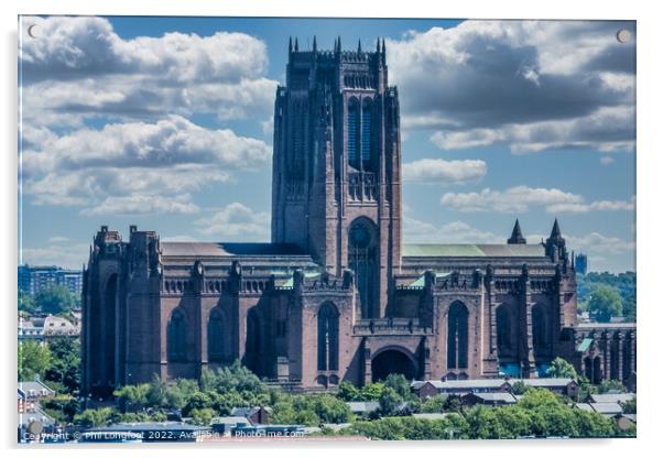 Liverpool Cathedral  Acrylic by Phil Longfoot