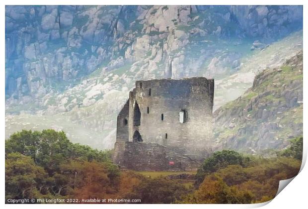 Dolbadarn Castle Snowdonia  Print by Phil Longfoot