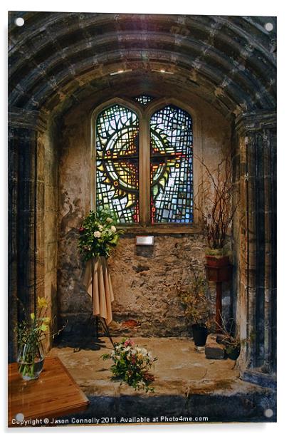 Culross Abbey Acrylic by Jason Connolly