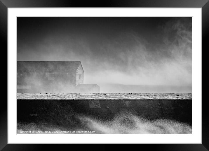 Storm at the Cobb Framed Mounted Print by Gary Holpin