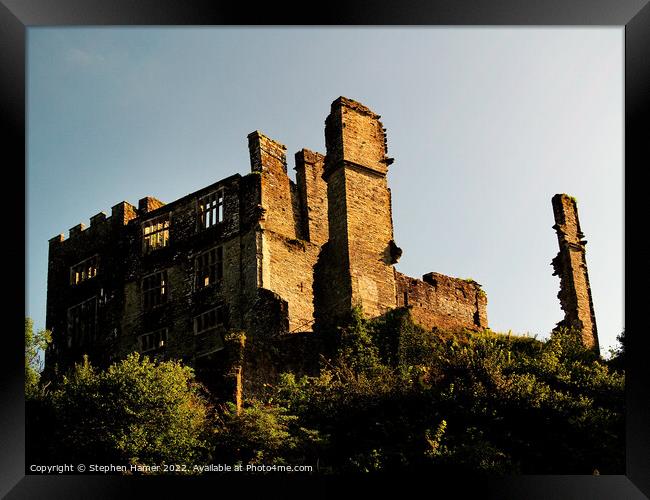 Haunted Beauty Berry Pomeroy Castle Ruins Framed Print by Stephen Hamer