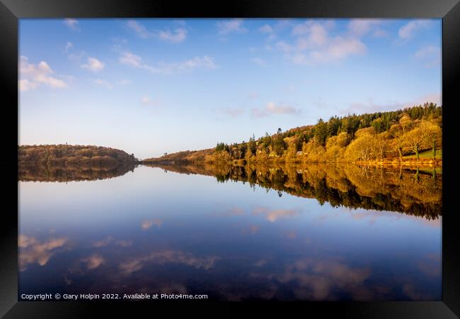 Reflections of Burrator Framed Print by Gary Holpin