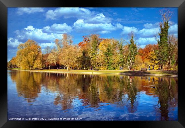 Verulanium Park in St Albans, UK. Framed Print by Luigi Petro