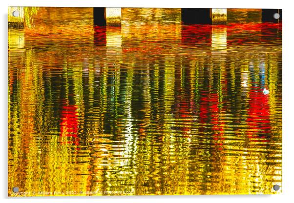 Reflection Abstract West Lake Hangzhou Zhejiang China Acrylic by William Perry