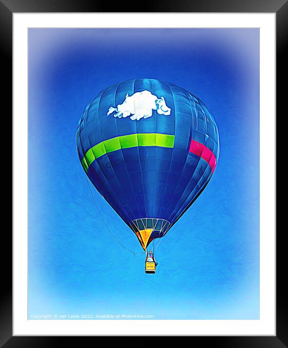 Up, Up and Away Framed Mounted Print by Ian Lewis