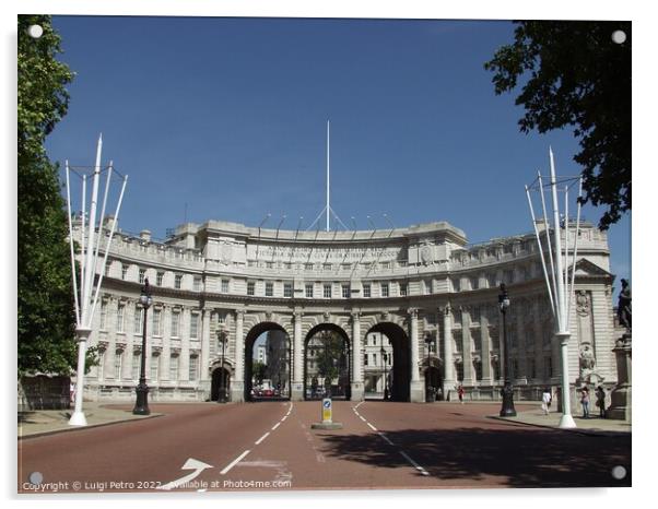 The Admiralty Arch in London, United Kingdom. Acrylic by Luigi Petro