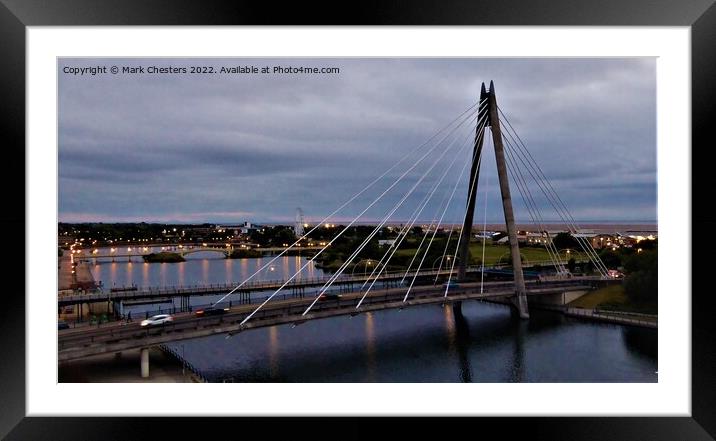 The Nighttime Jewel of Southport Framed Mounted Print by Mark Chesters