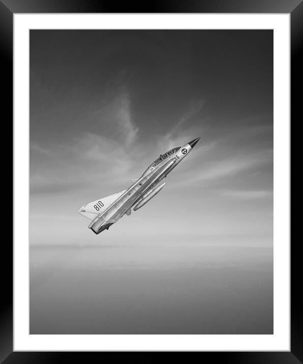 Draken climbing over the Baltic Sea Framed Mounted Print by Simon Westwood
