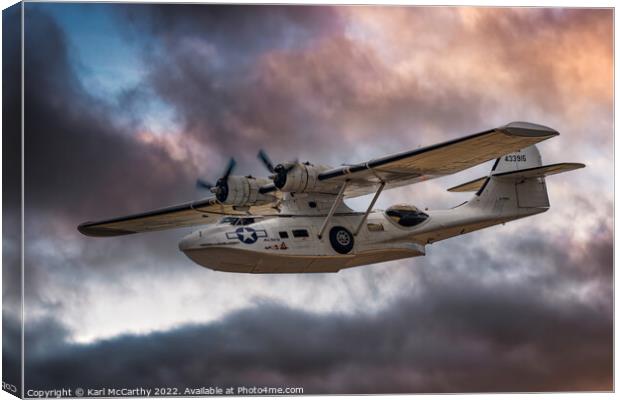 Catalina Flying Boat Canvas Print by Karl McCarthy
