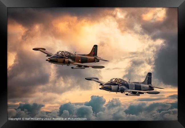 Bac 167 Strikemaster Framed Print by Karl McCarthy