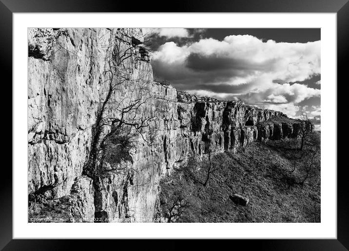 Along Malham Cove Framed Mounted Print by Alan Dunnett