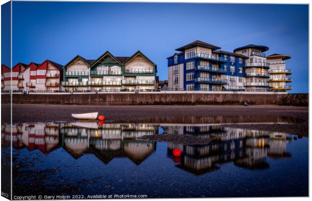 Exmouth harbour reflections Canvas Print by Gary Holpin