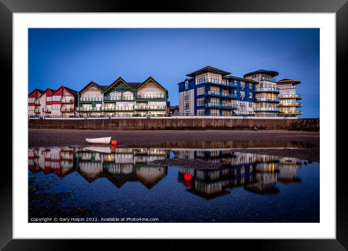 Exmouth harbour reflections Framed Mounted Print by Gary Holpin