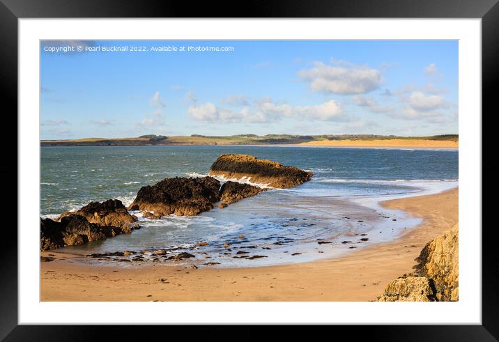 Ynys Llanddwyn Island Beach Anglesey Framed Mounted Print by Pearl Bucknall