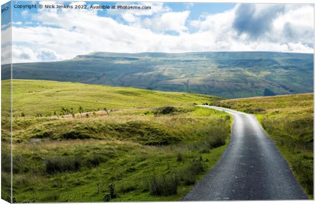 Mallerstang Edge from Tommy Road Cumbria Canvas Print by Nick Jenkins