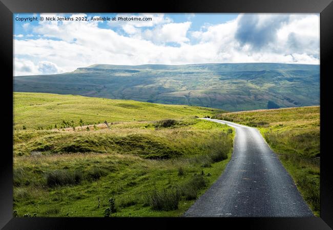 Mallerstang Edge from Tommy Road Cumbria Framed Print by Nick Jenkins
