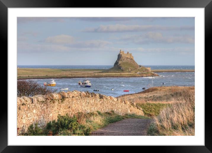 Holy Island Lindisfarne  Framed Mounted Print by David Thompson