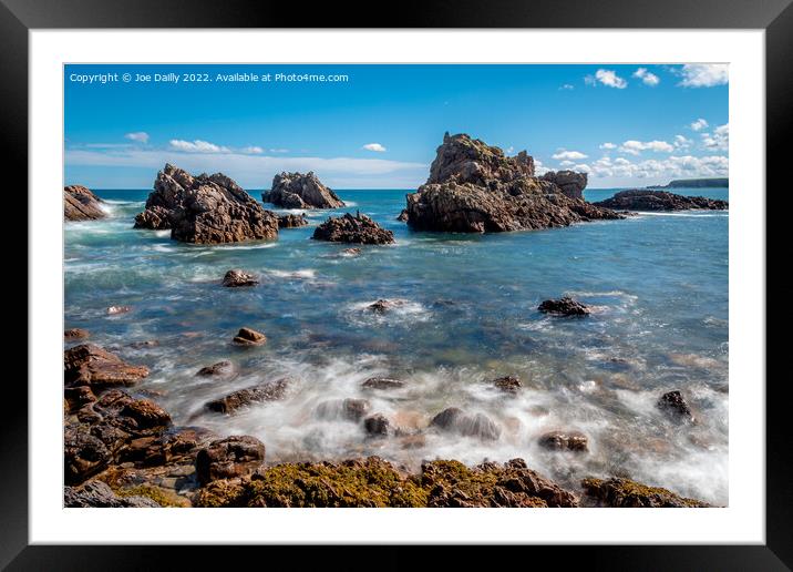 Seascape Portknockie Scotland. Framed Mounted Print by Joe Dailly