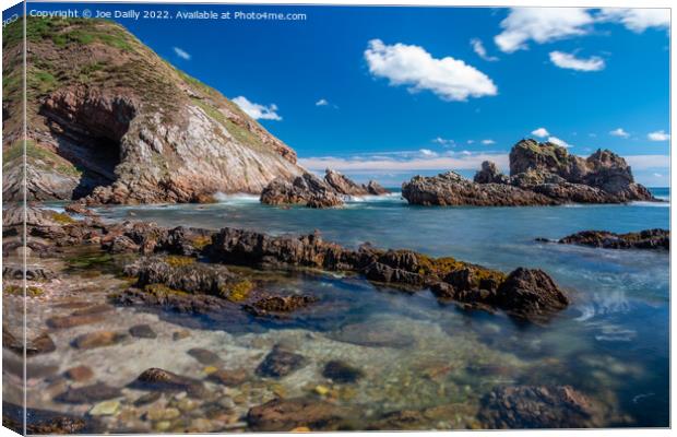 Seascape, Portknockie, Scotland Canvas Print by Joe Dailly