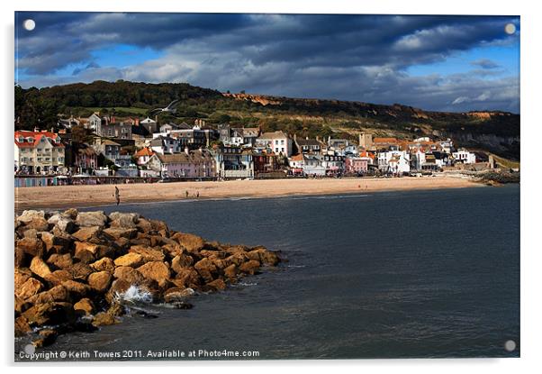 Lyme Regis Canvases & Prints Acrylic by Keith Towers Canvases & Prints