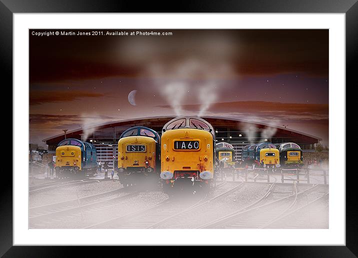 Deltics -"Napiers in the Mist" Framed Mounted Print by K7 Photography